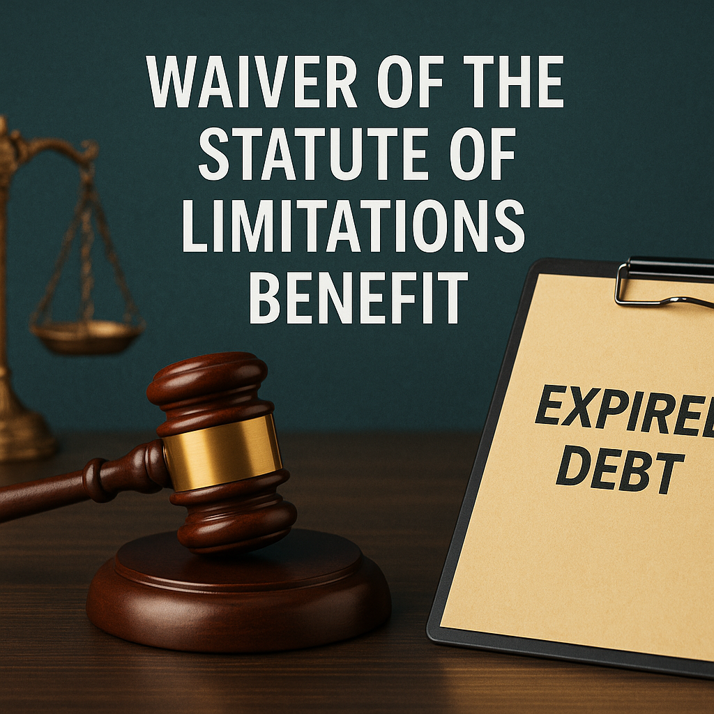 Waiver of the Statute of Limitations